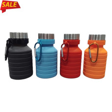 Складывающаяся силиконовая бутылка для воды 550 ml EL-582